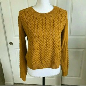 Banana Republic Gold Crop Sweater